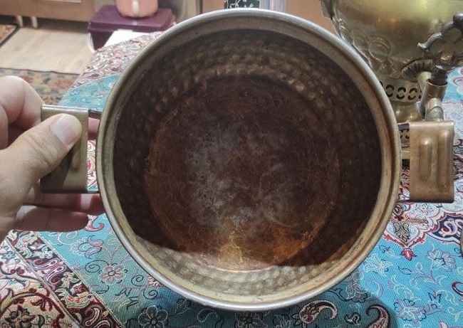 تصویر 1 از قابلمه مسی قلع اندود با انتقال حرارت یکنواخت و دوام بالا